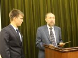 Литвиненко Роман на награждении в Совете Федерации